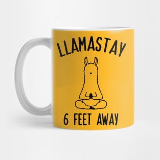 Llama Stay 6 Feet Away Mug